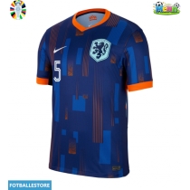 Nederland Nathan Ake #5 Bortedrakt EM 2024 Kortermet